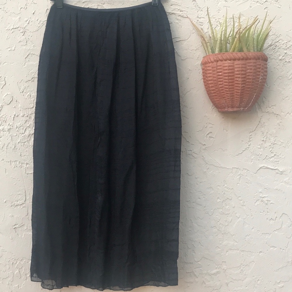 Urban Outfitters Ecote Black Sheer Maxi Skirt